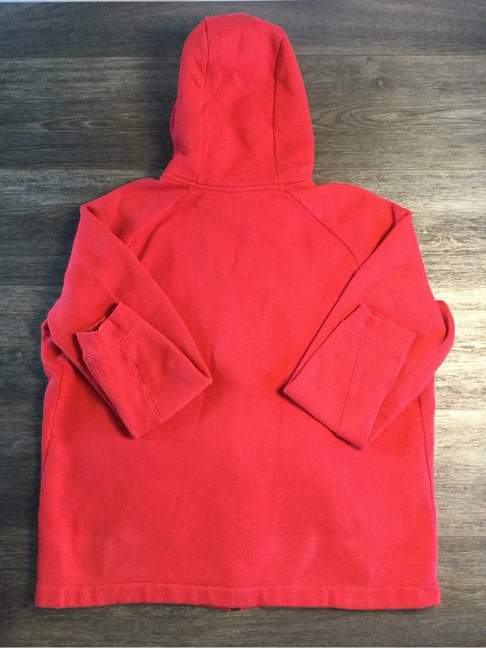 Nike Red Full-Zip Hoodie with Hood